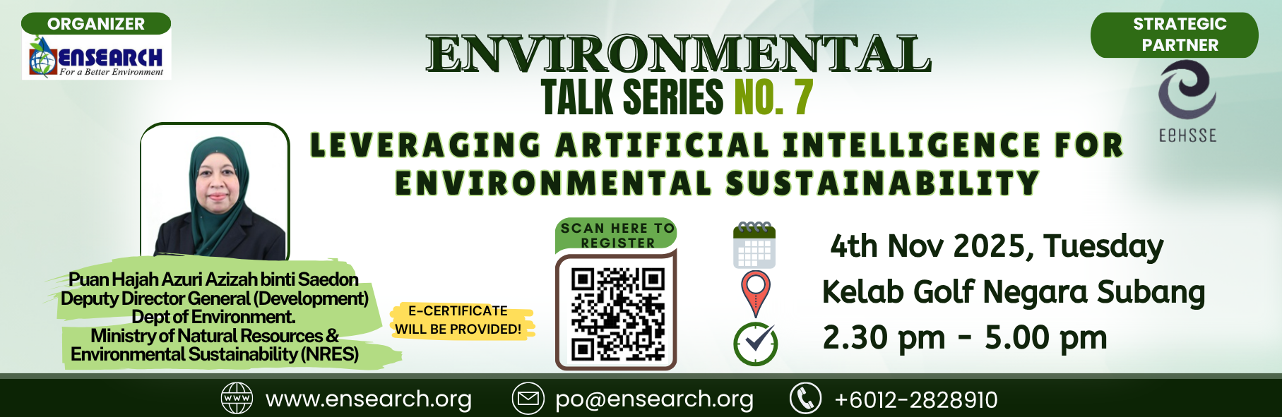 Environmental Talk Series No 7